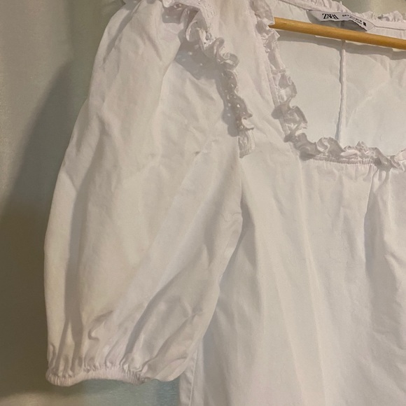 Zara Ruffled Poplin Dress - Picture 3 of 8